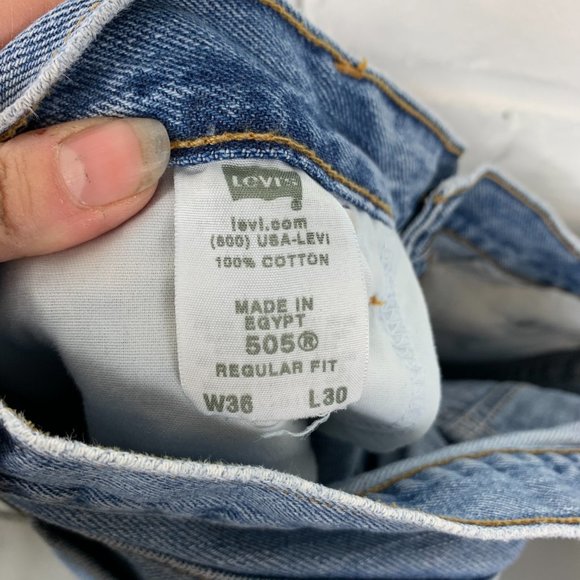 Levi's 505 Regular Fit Jeans for Men - Stonewash - Picture 3 of 12